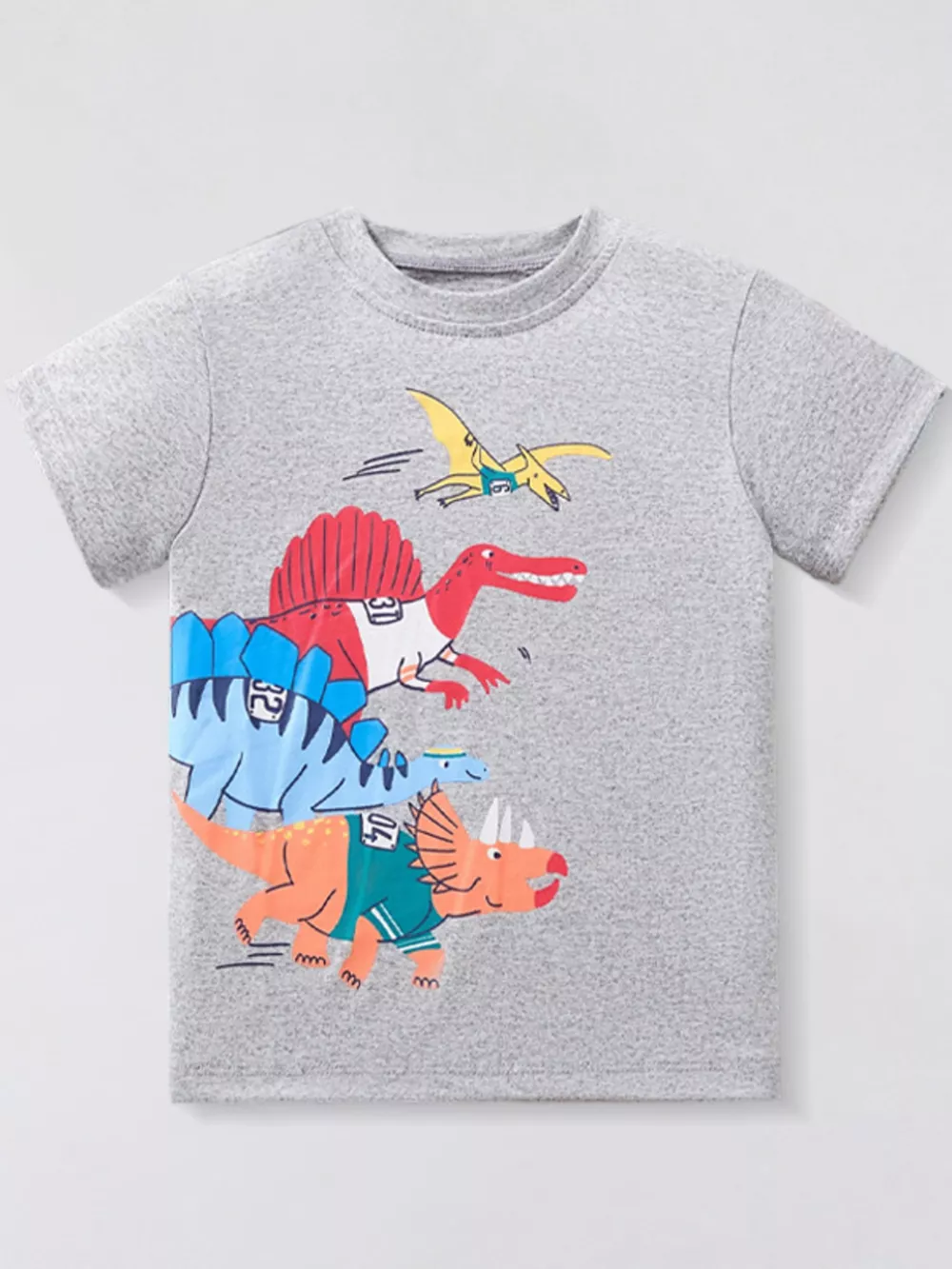 Children's Dinosaur Round Neck T-Shirt