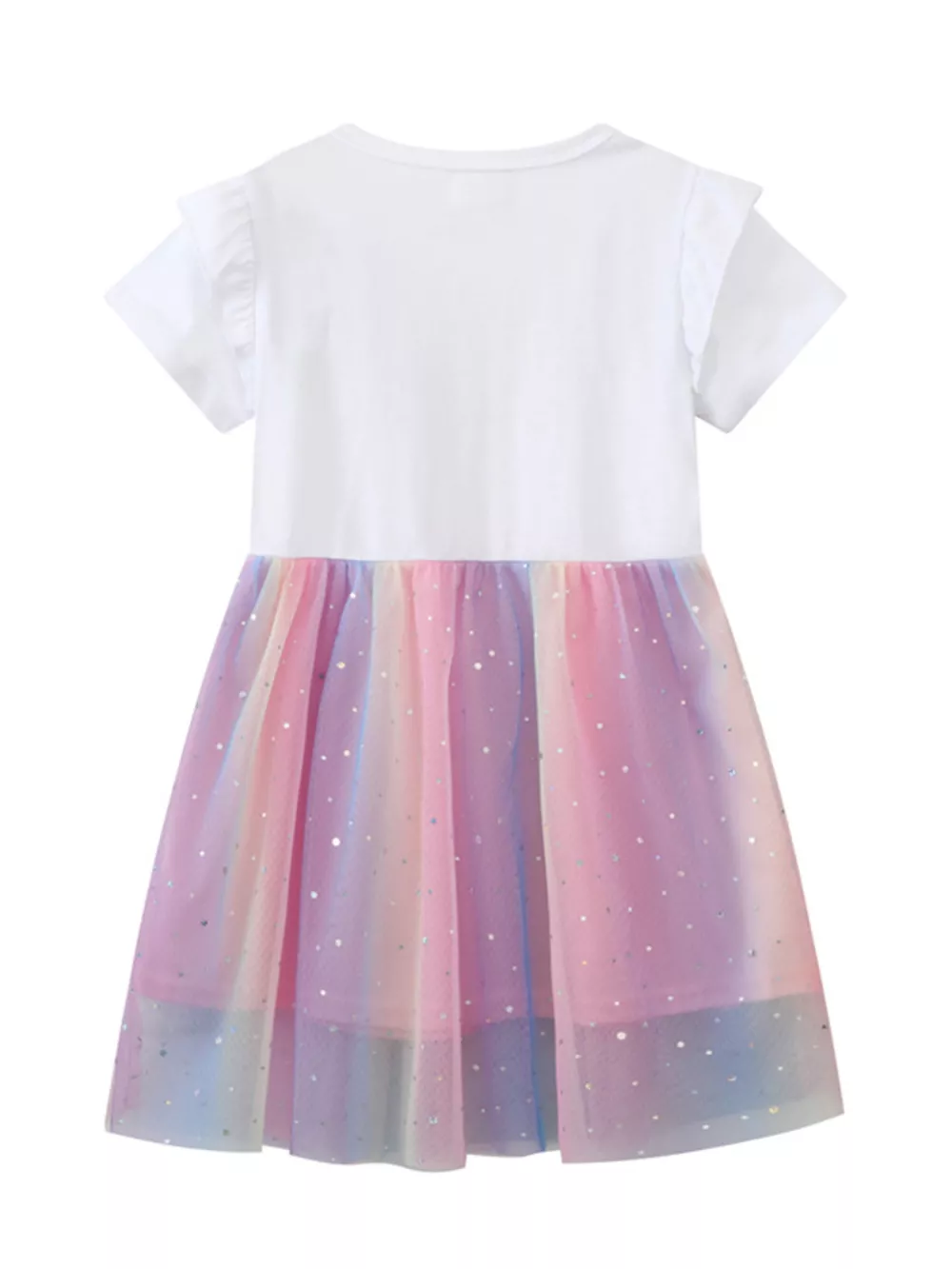 Children's Unicorn Rainbow Tulle Dress, image 4
