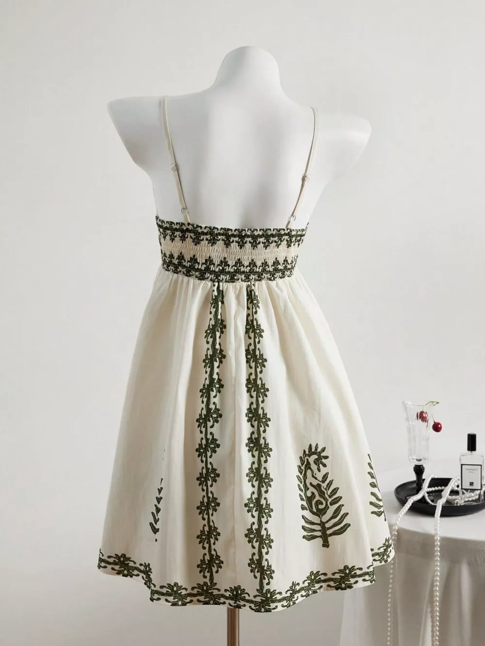 V-Neck Spaghetti Strap Mini Dress, image 5
