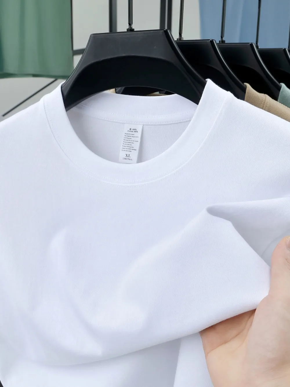 Men's Plus Size Round Neck Short Sleeve T-Shirt, image 5