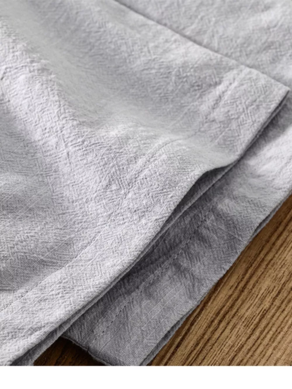 Men's Plus Size Short Sleeve Button Detail Blouse, image 3