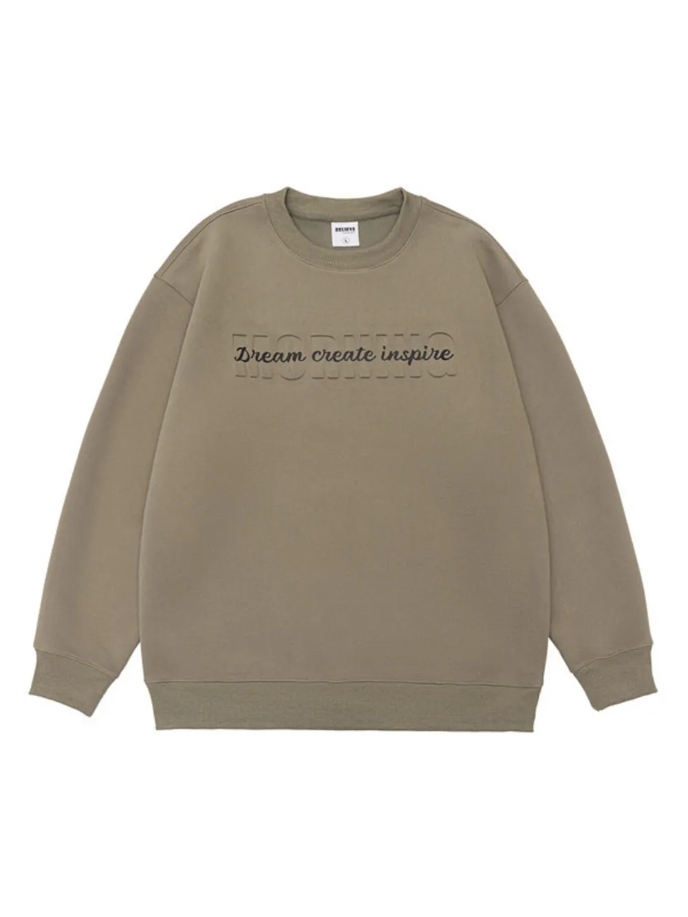 Men's Plus Size Letter Crew Neck Sweatshirt, image 8