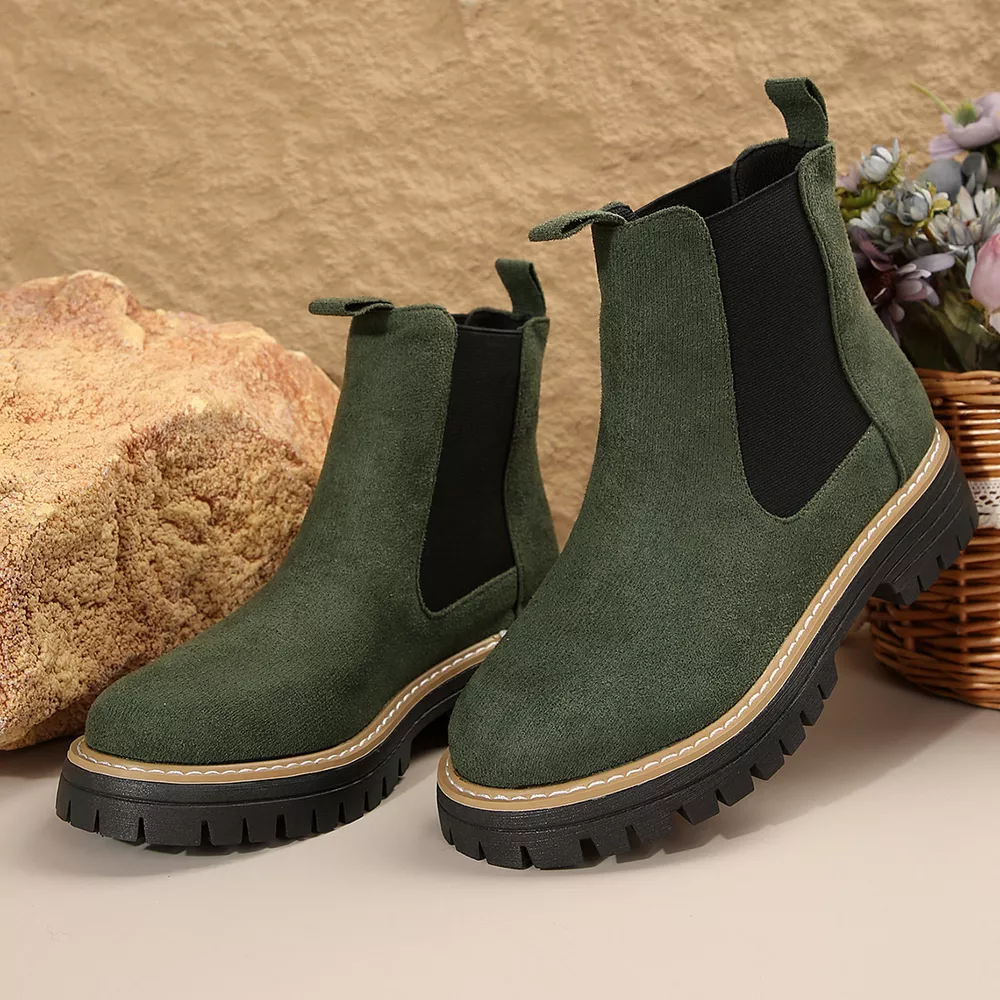 Round Toe Platform Boots, image 11
