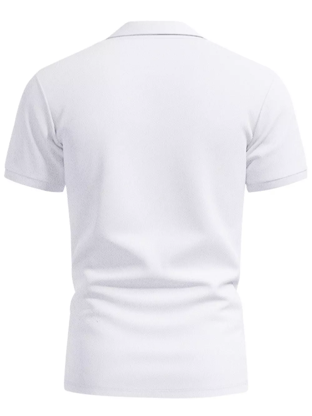 Men's Full Size Button Detail Short Sleeve Polo Plus Size, image 20