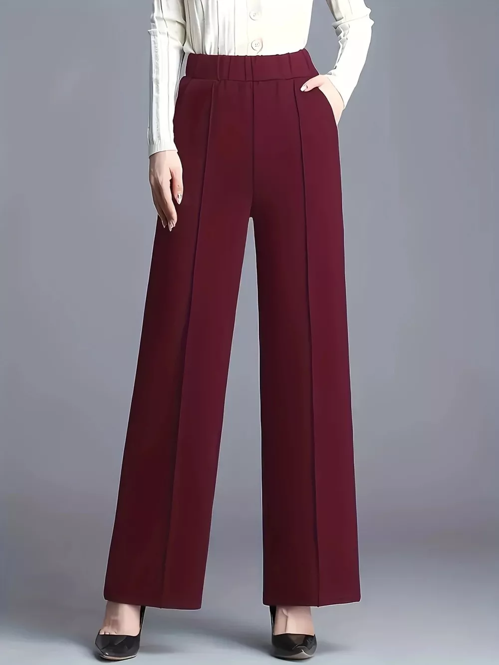 Wide Leg High Waist Pants, image 17