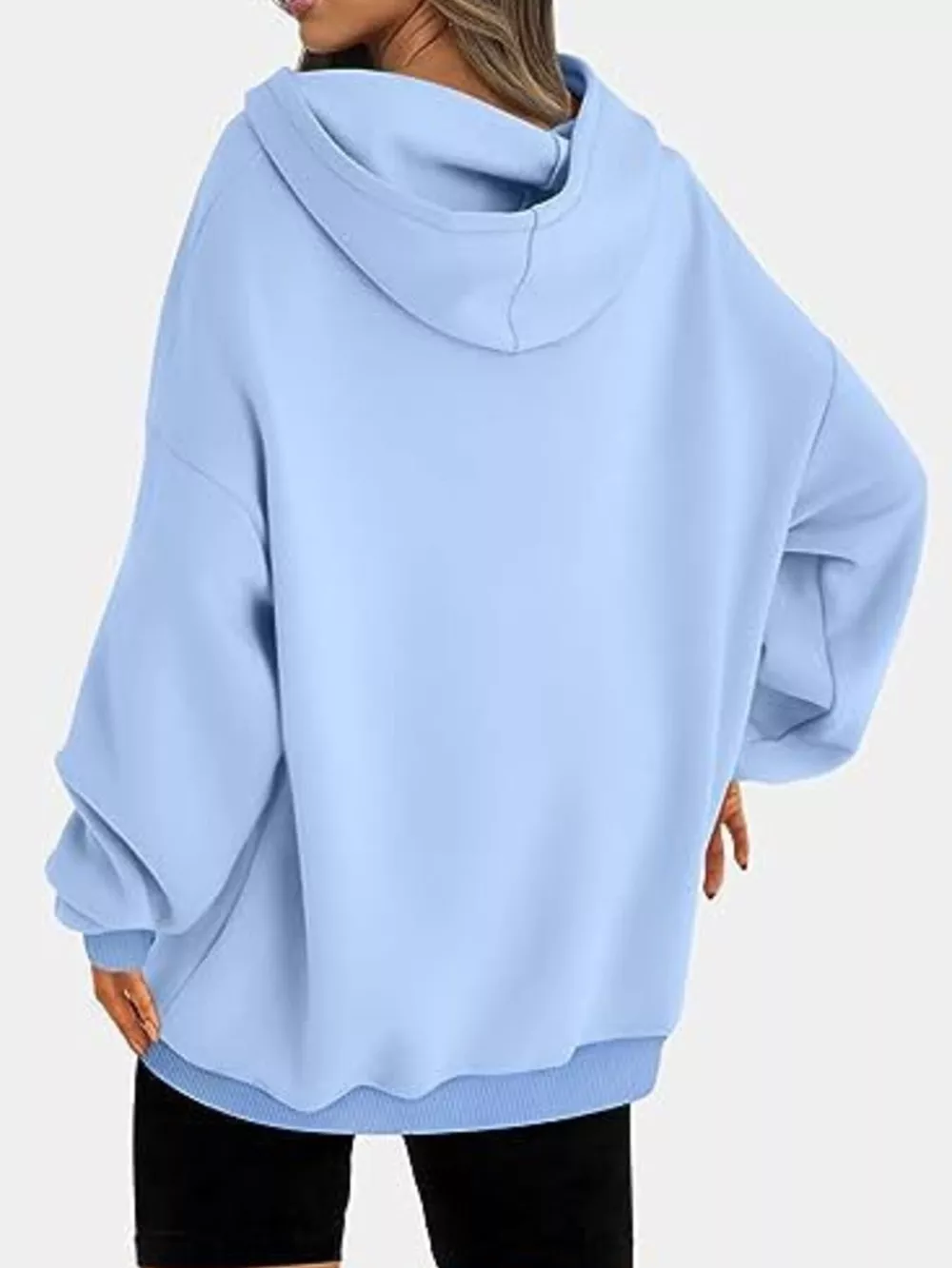 Drop Shoulder Long Sleeve Hoodie, image 26