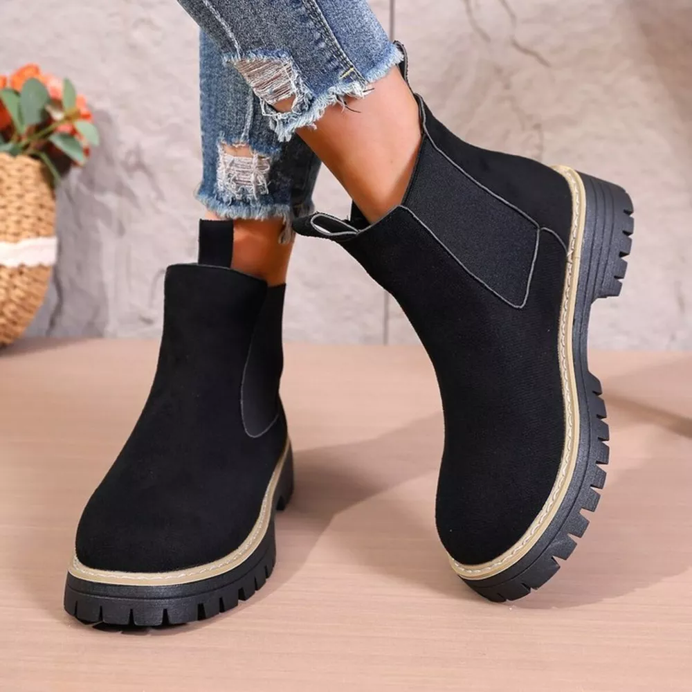 Round Toe Platform Boots, image 5