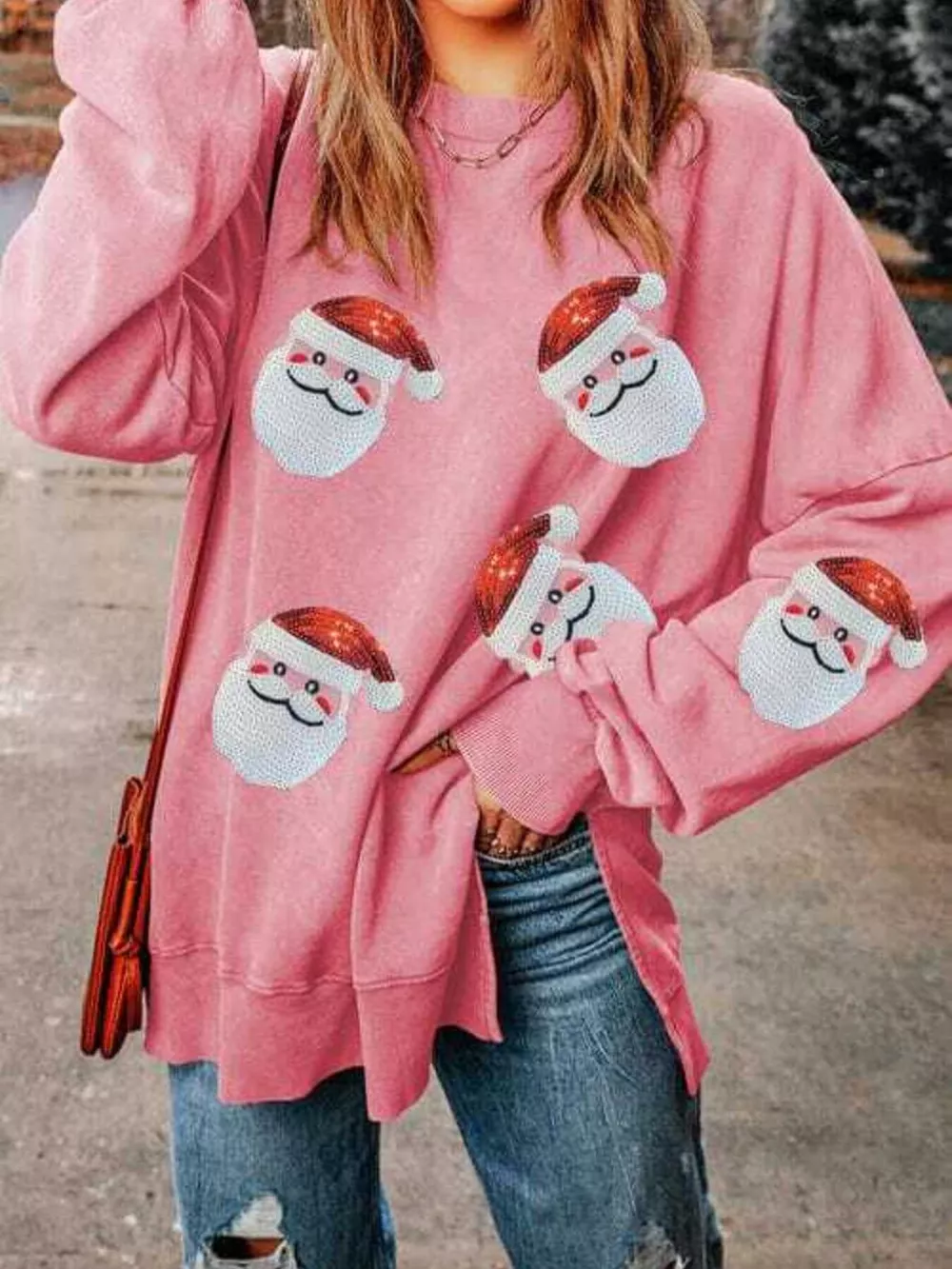 Santa Claus Oversized Sweatshirt, image 5