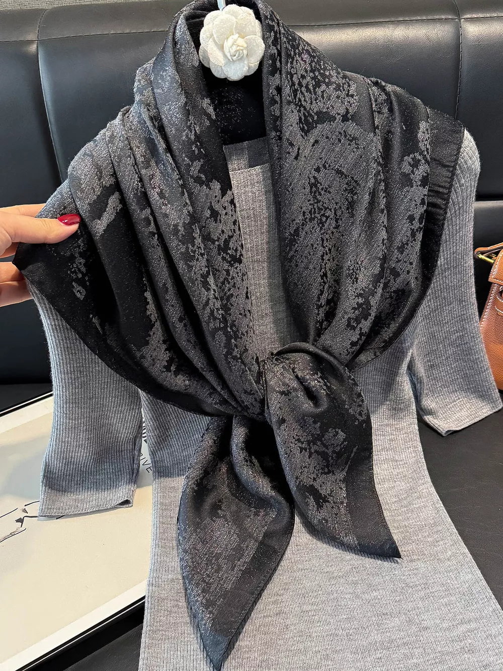 Lightweight Silk Scarf, image 11