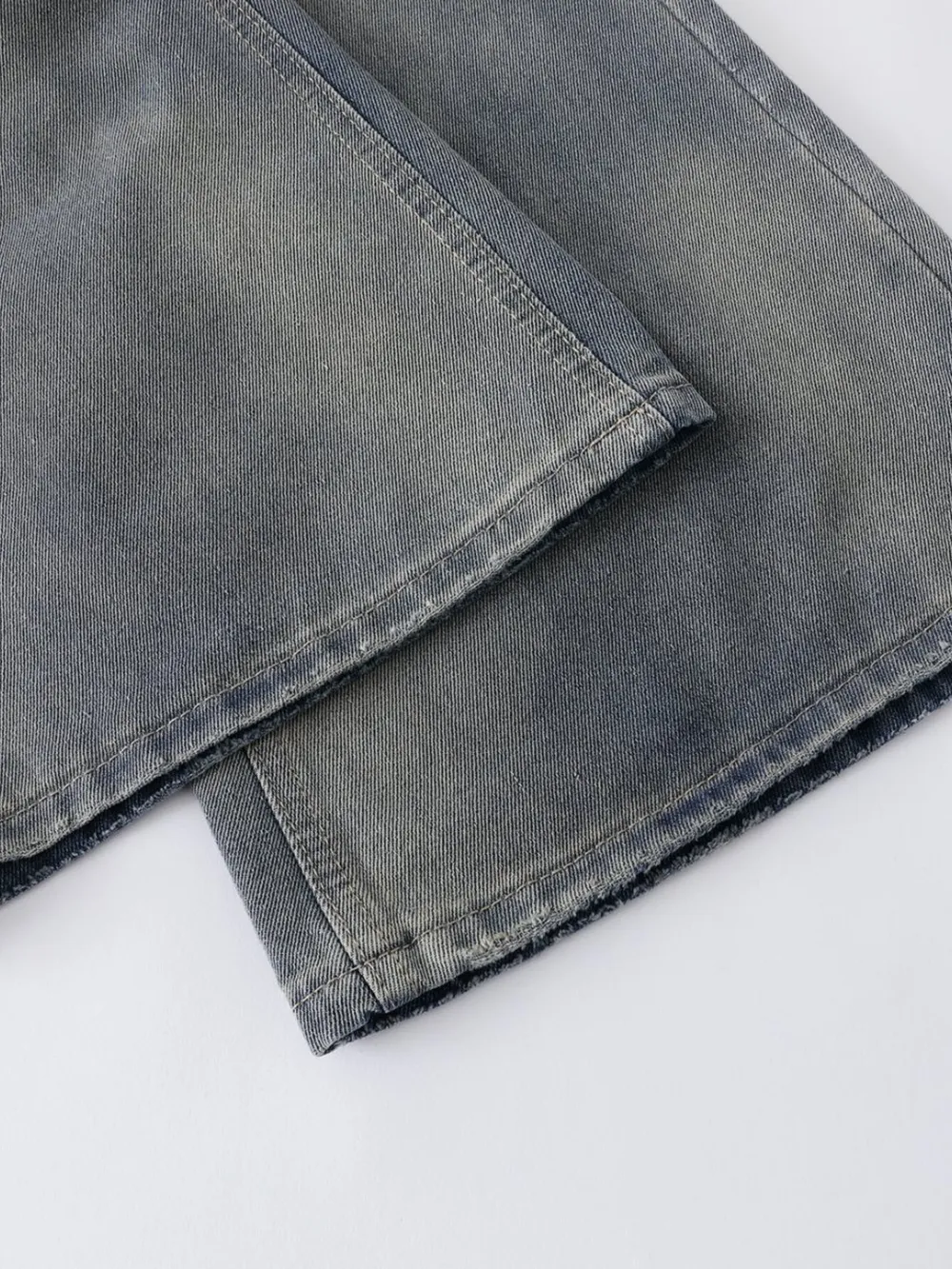 Men's Distressed Wide Leg Jeans, image 9