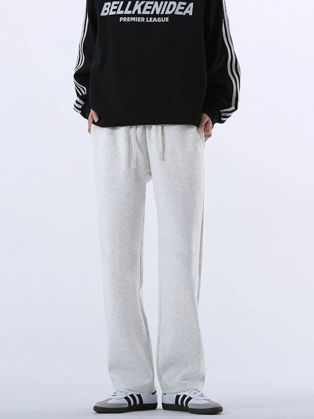Men's Drawstring Wide Leg Pants, image 3
