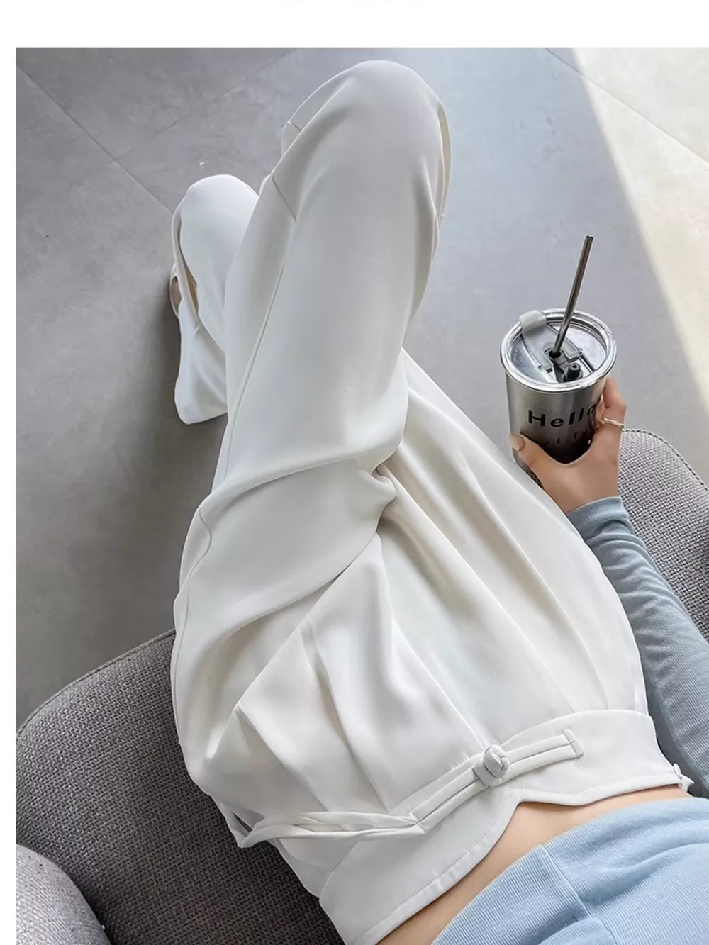 High-Waisted Wide-Leg Pants, image 6