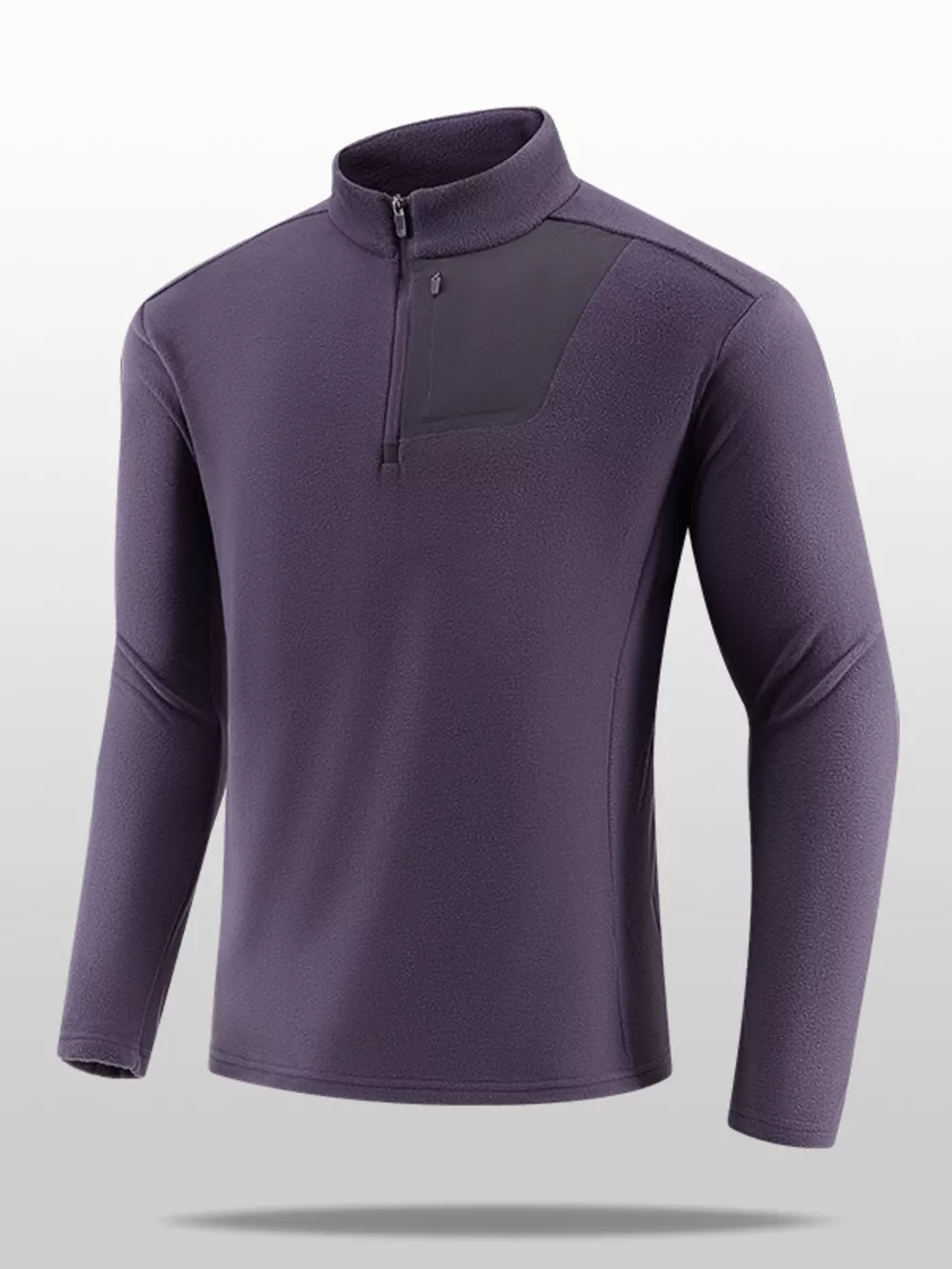 Men's Plus Size Comfortable Half- Sweatshirt, image 3