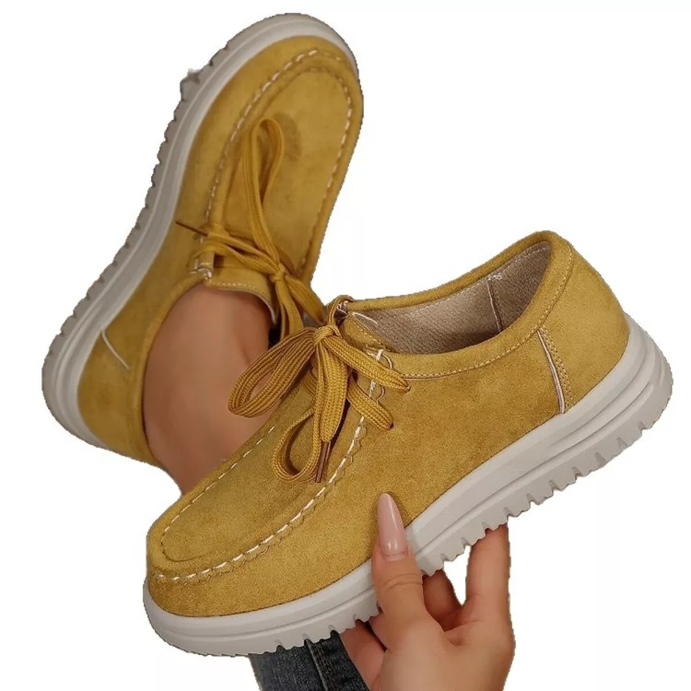 Lace Up Round Toe Loafers, image 4