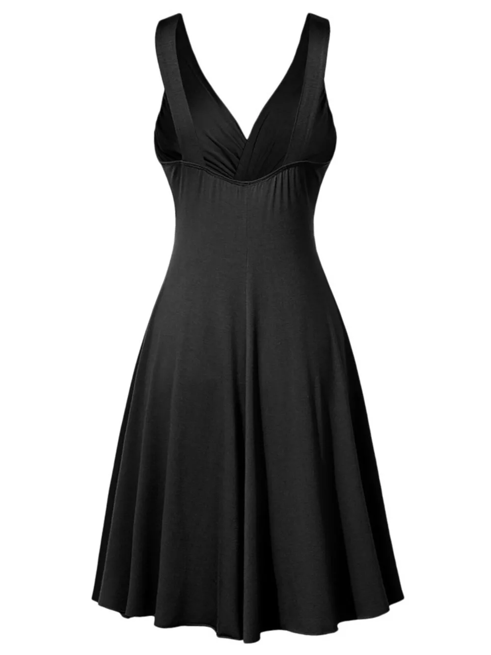 Full Size Twisted Sleeveless Ruched Waist A-Line Dress Plus Size, image 7