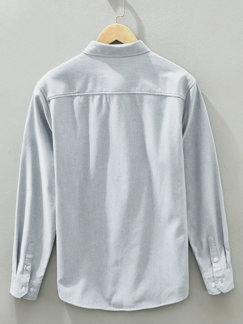 Men's Plus Size Button Up Long Sleeve Shirt, image 3