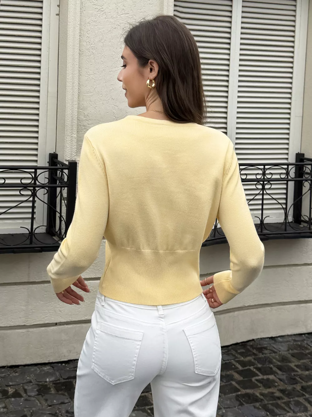 Slim-Fit Button-Down Cardigan, image 5