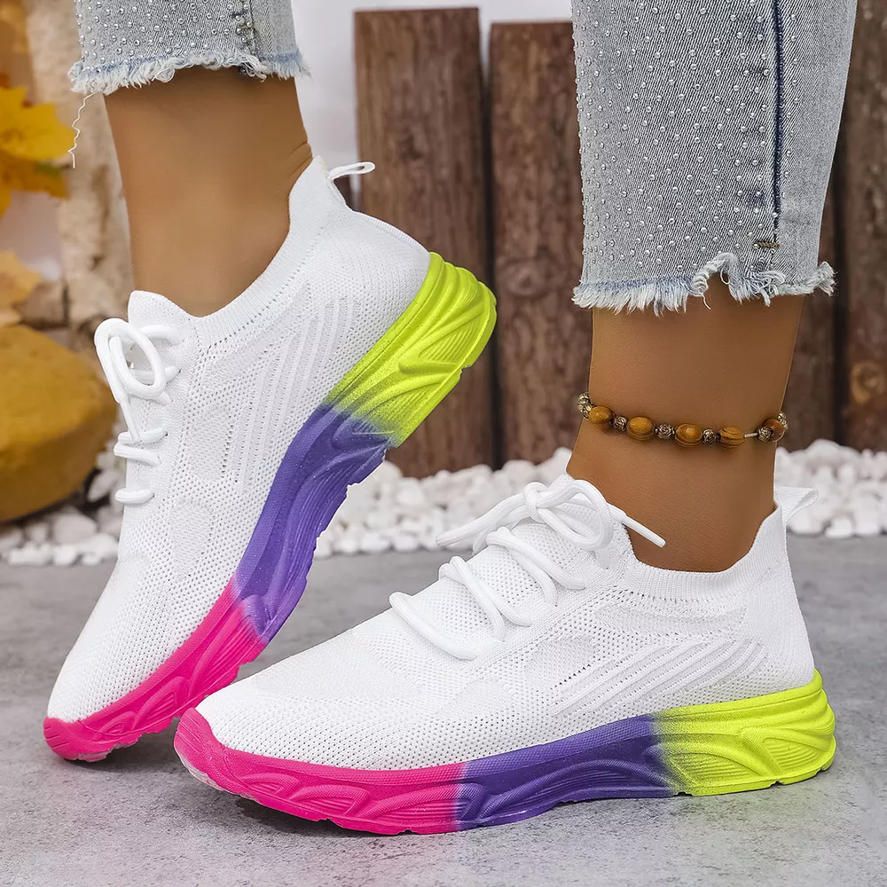 Lace Up Round Toe Sneakers, image 16