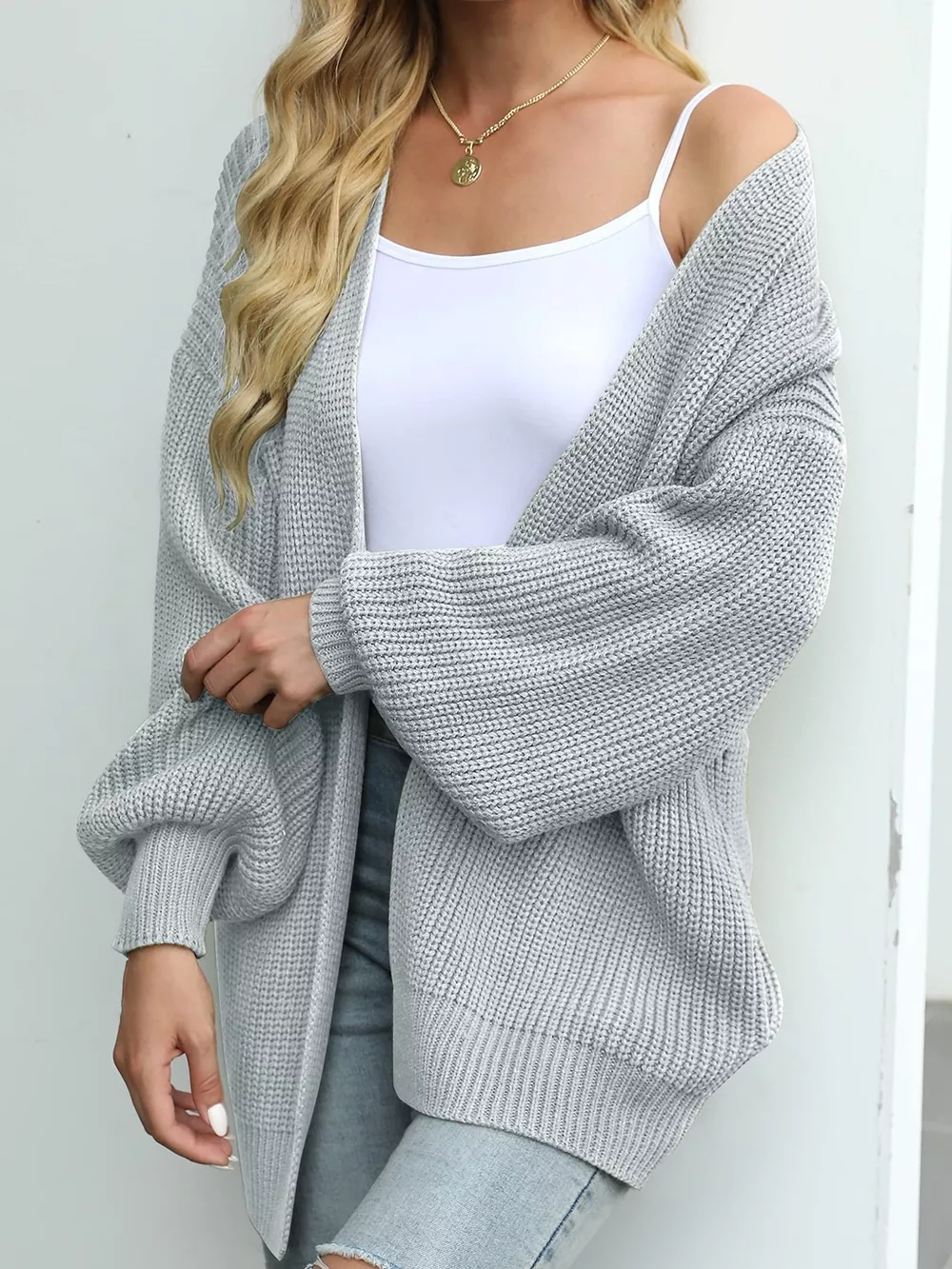Chunky Knit Open Front Cardigan, image 17