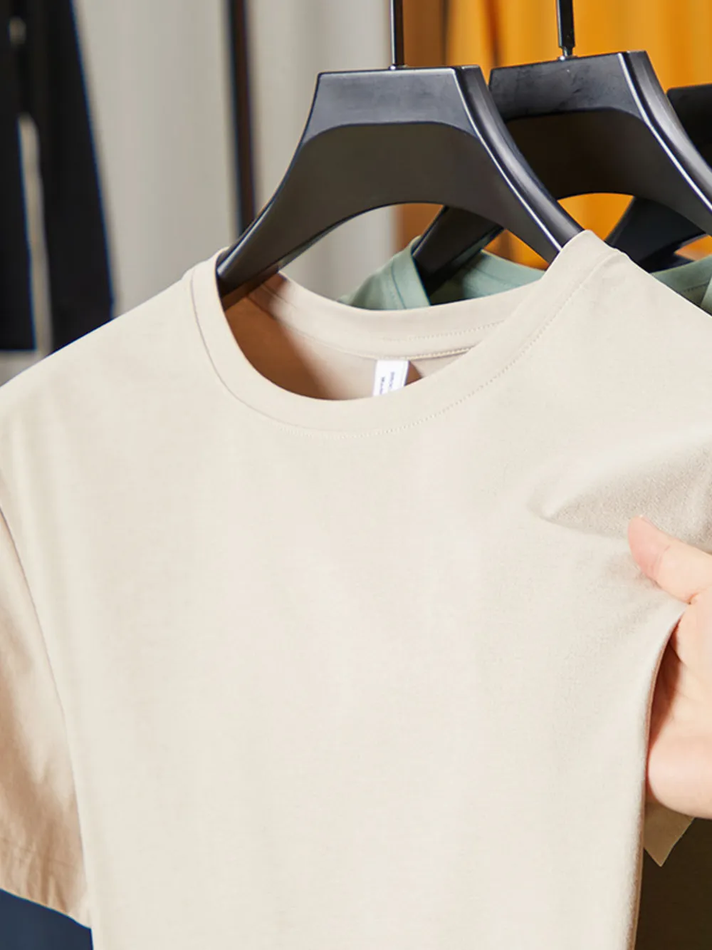 Men's Plus Size Round Neck Short Sleeve T-Shirt, image 5