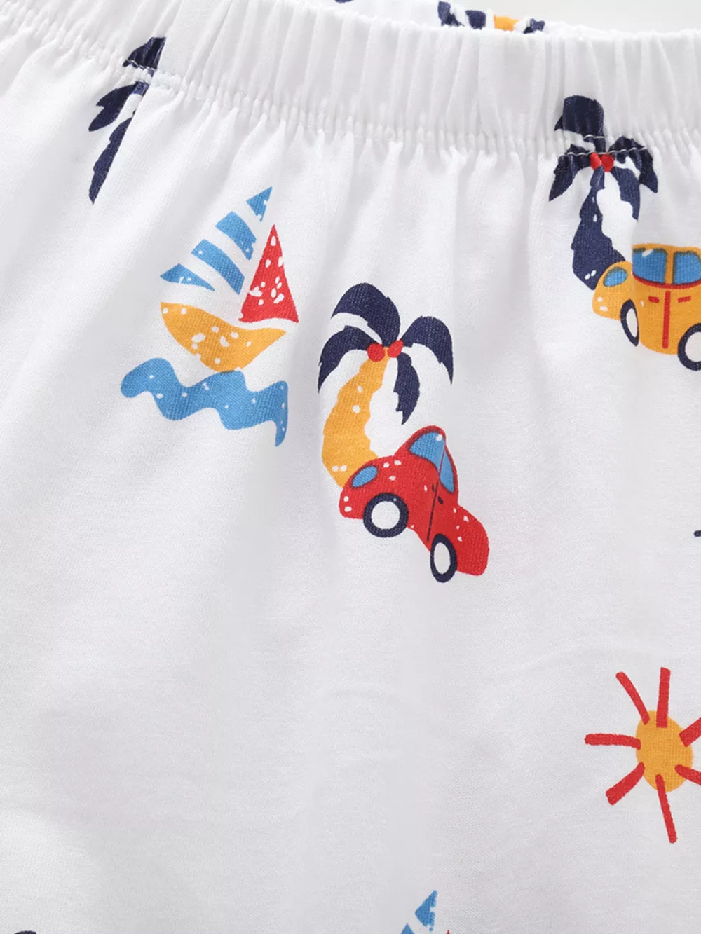 Children's Printed Round Neck Tee and Shorts Set, image 5