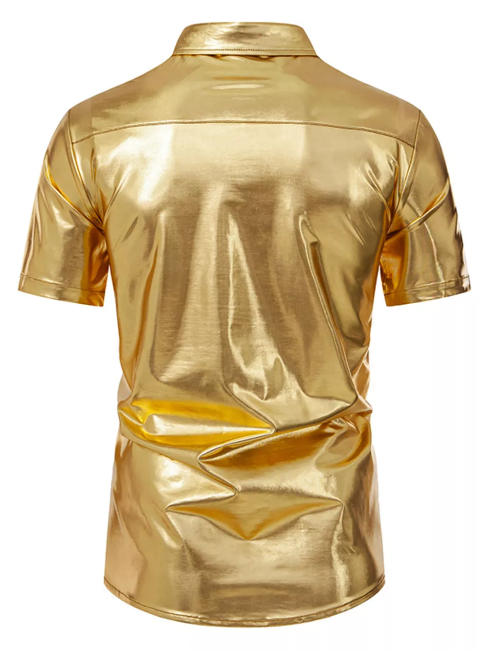 Men's Button Up Short Sleeve Shirt, image 6