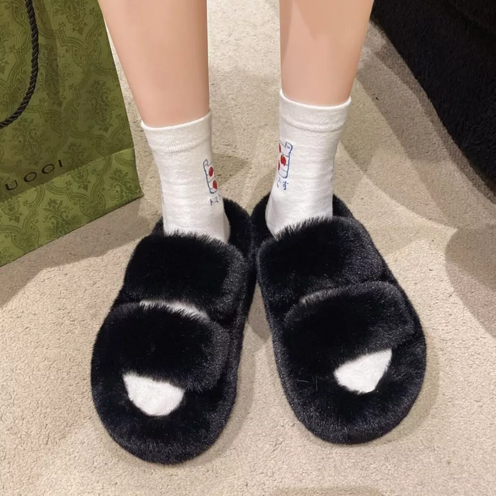 Fuzzy Open Toe Slippers, image 13