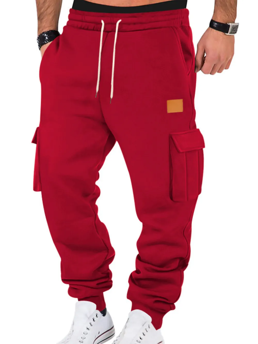 Men's Full Size Drawstring Cargo Jogger Pants Plus Size, image 10