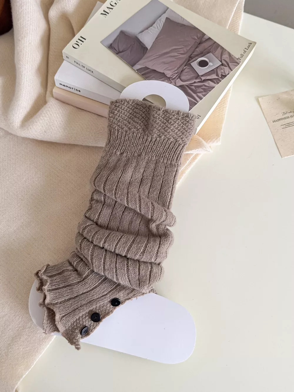 Slouchy Knit Leg Warmers, image 5