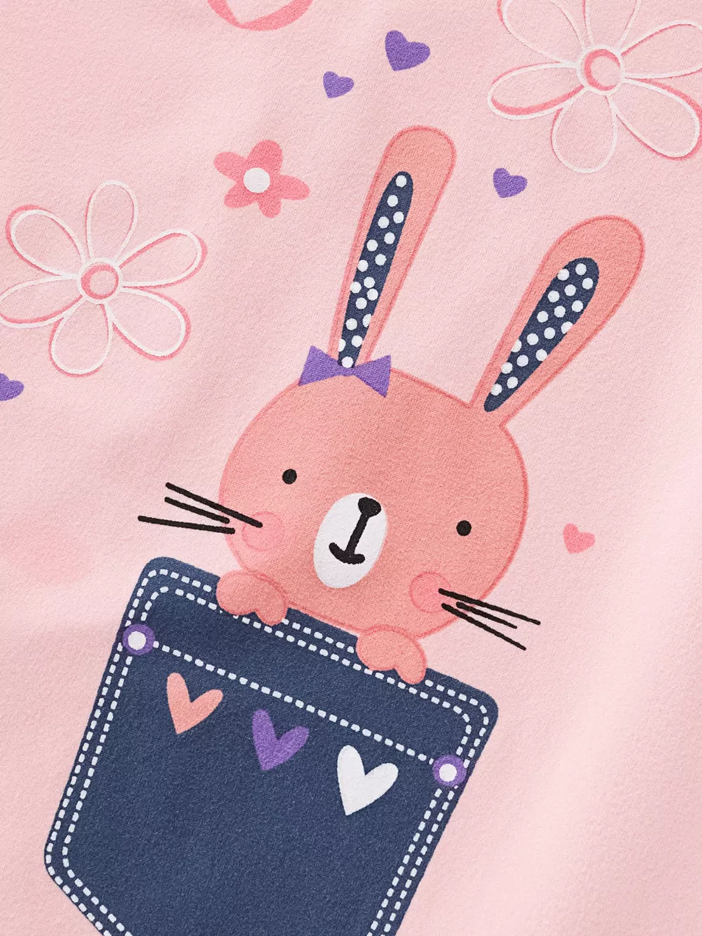 Children's Bunny Round Neck T-Shirt, image 5