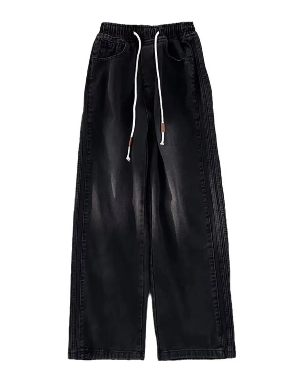 Men's Full Size Wash Wide Leg Pants Plus Size