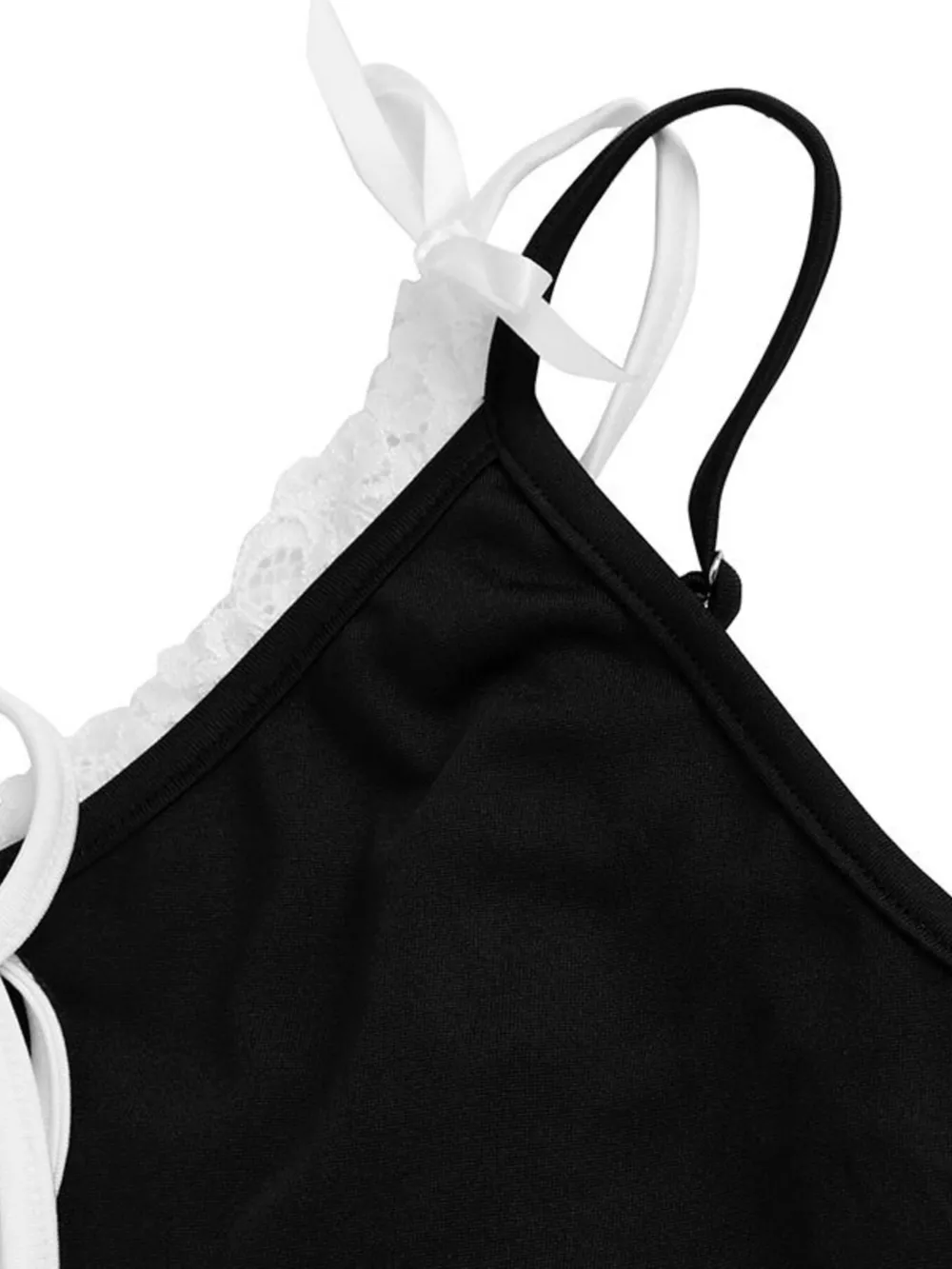 Lace Trim Tie-Front Capri Jumpsuit, image 9