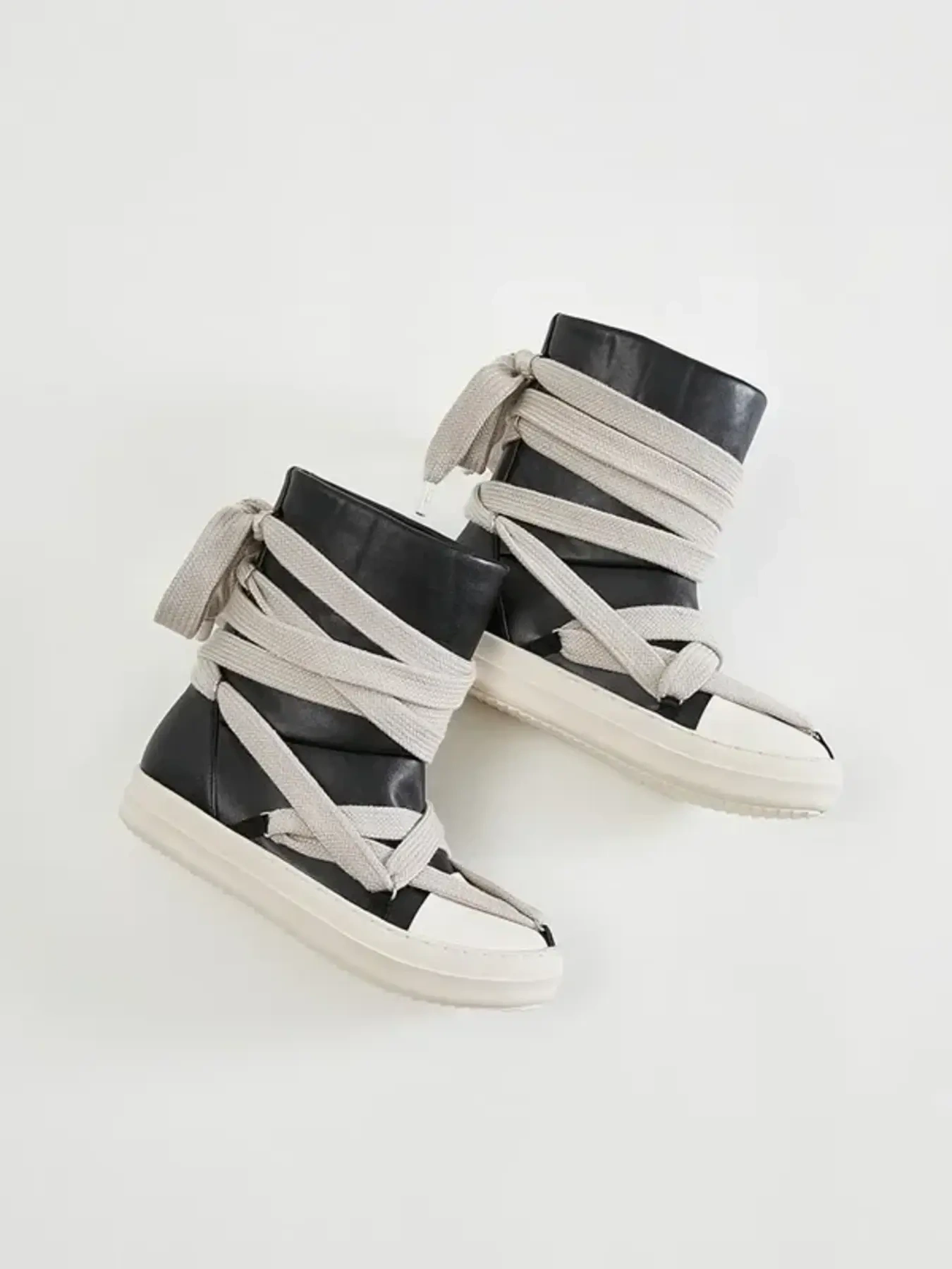Lace-Up Round Neck Sneaker Boots, image 6