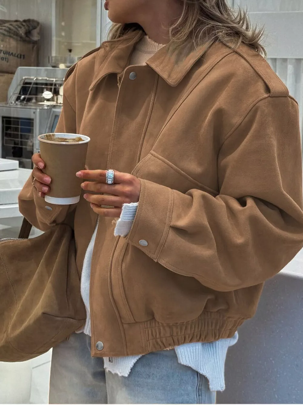 Zip Up Oversized Jacket, image 2