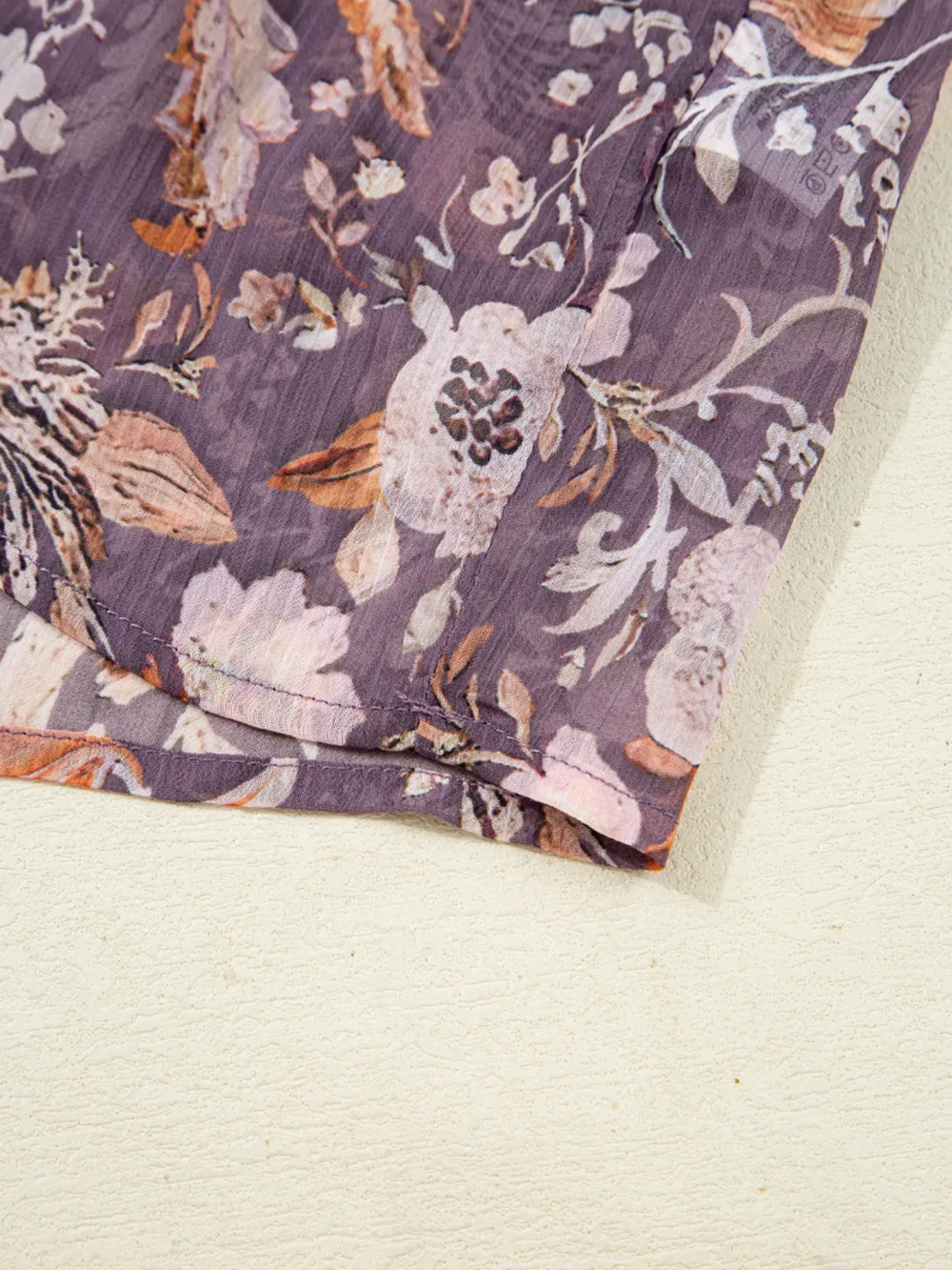Floral Print Tie Neck Blouse, image 8
