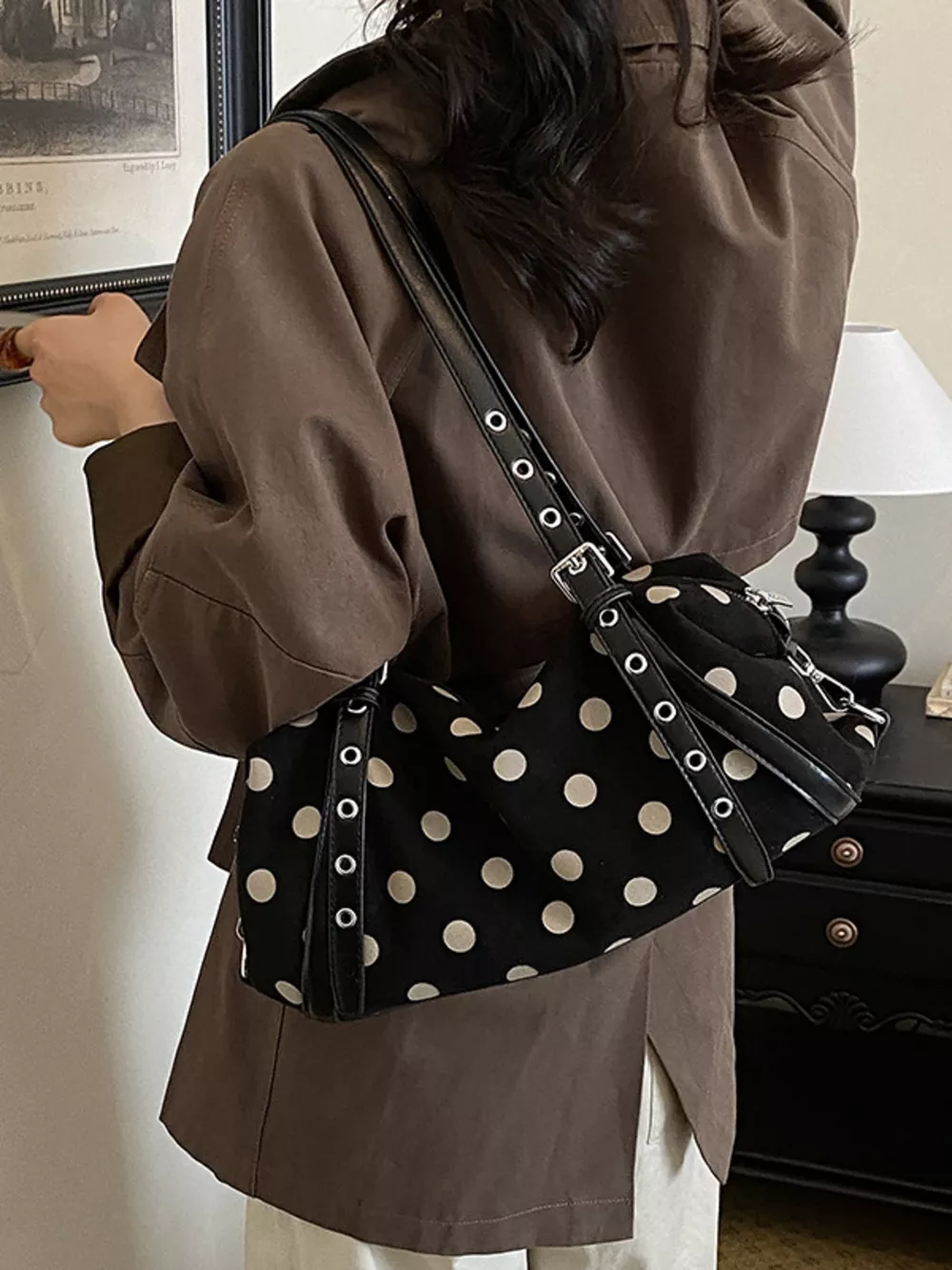 Polka Dot Shoulder Bag, image 4