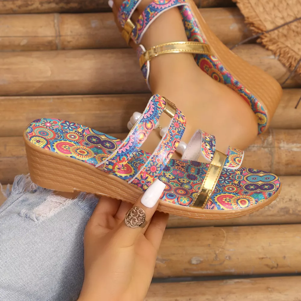 Open Toe Wedge Sandals, image 16