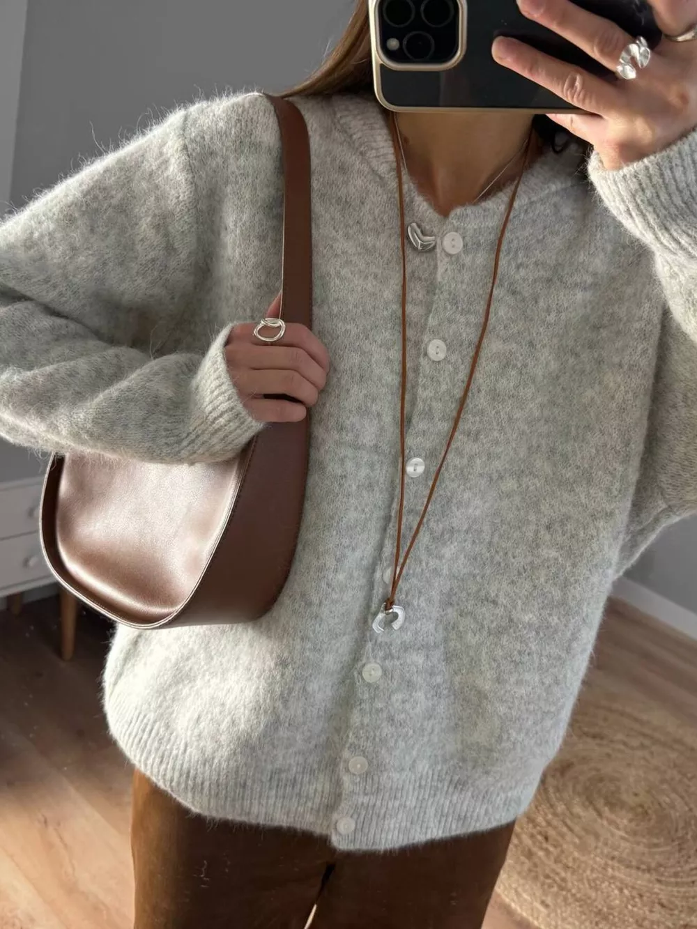 Button Up Long Sleeve Cardigan, image 6