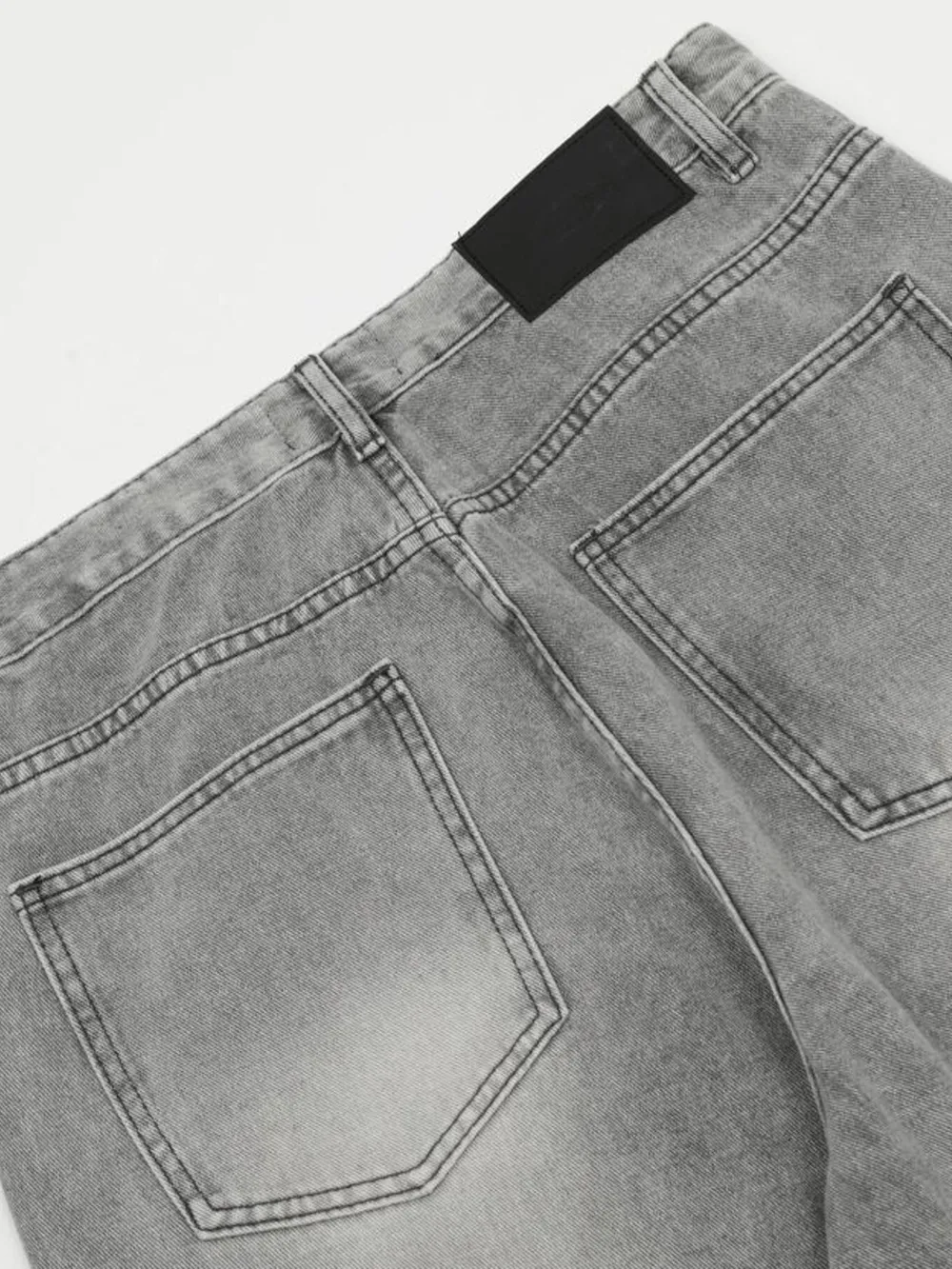 Men's High-Rise Wide Leg Washed Jeans, image 14