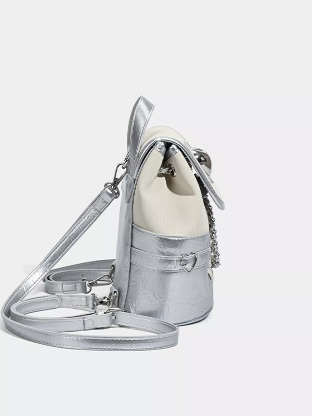 Heart Flap Backpack Bag, image 9