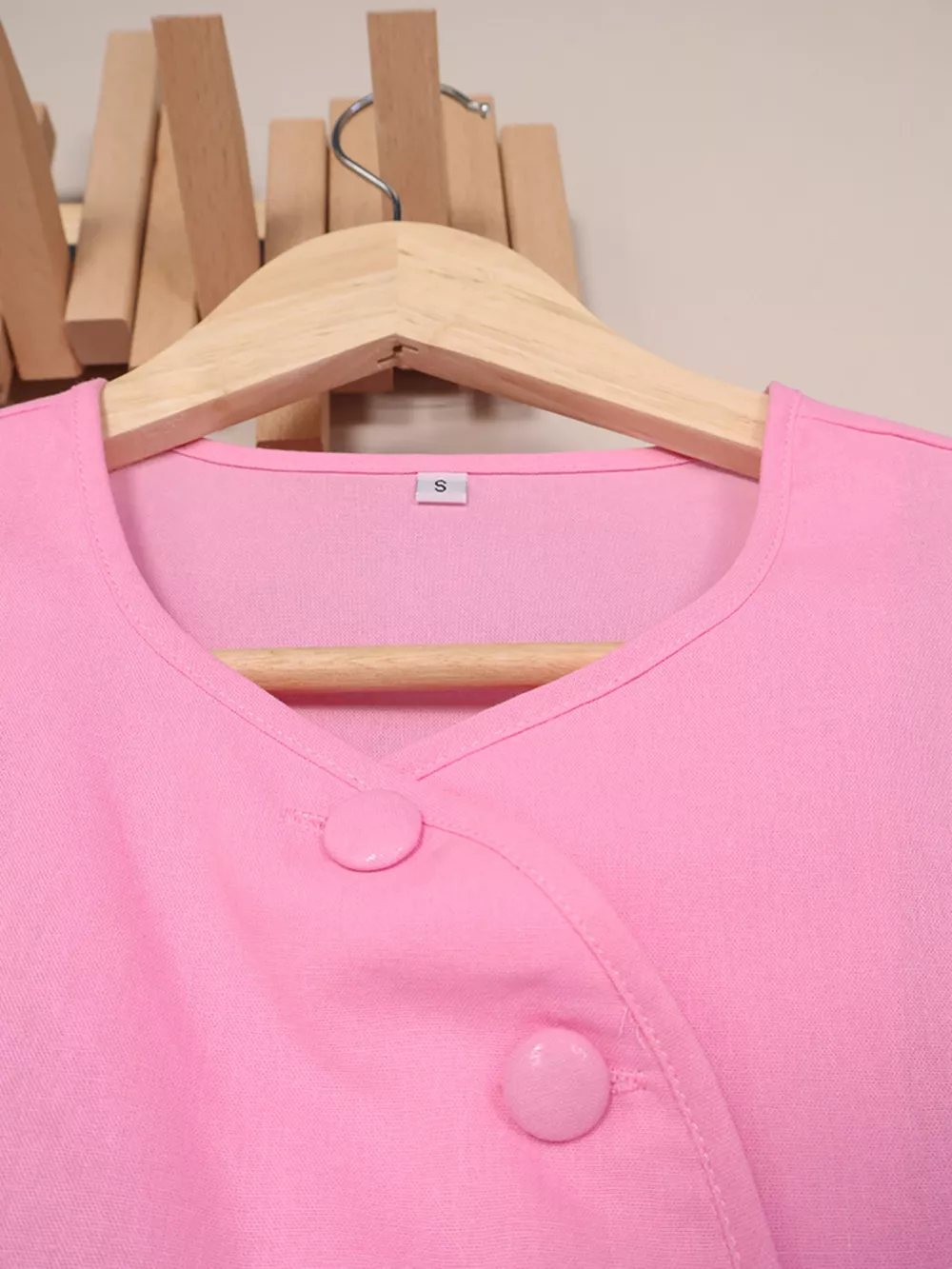 Cap Sleeve Button-Down Crop Top and Midi Skirt Set, image 16