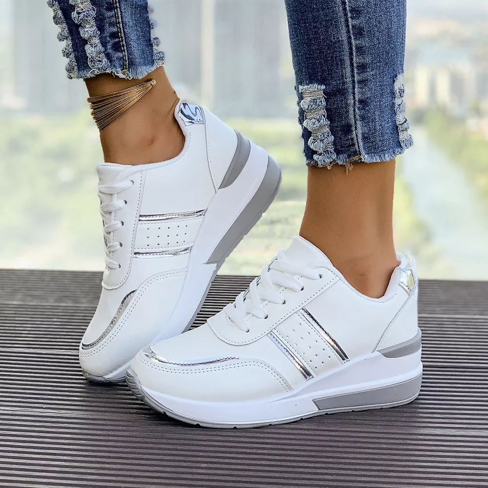 Round Toe Lace Up Sneakers, image 7