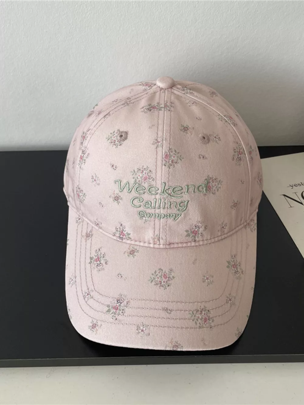 Floral Embroidered Baseball Cap, image 5