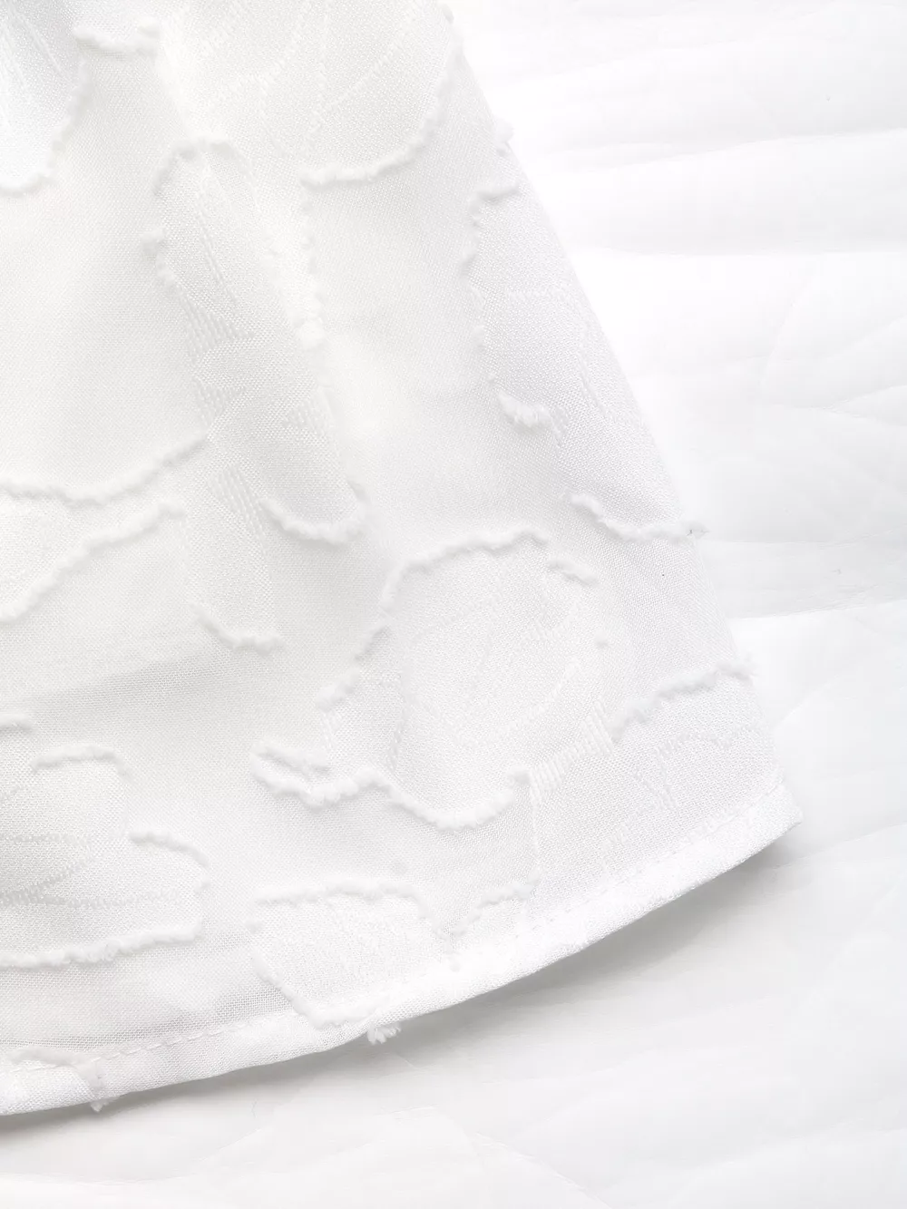 Smocked Crop Top & Ruffle Mini Skirt Set, image 6