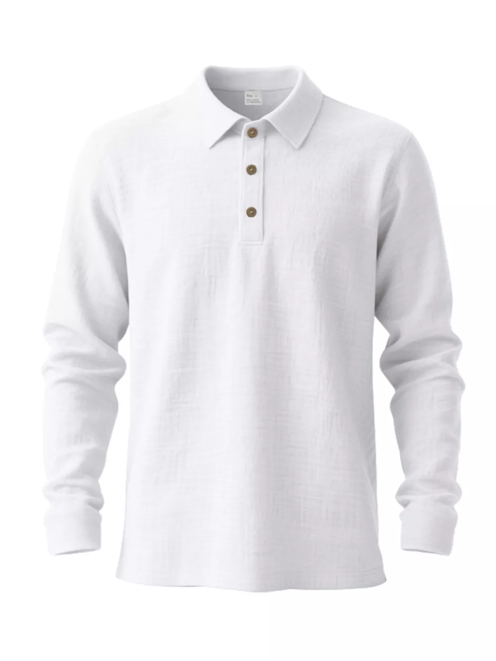 Men's Full Size Classic Long Sleeve Polo Plus Size, image 8