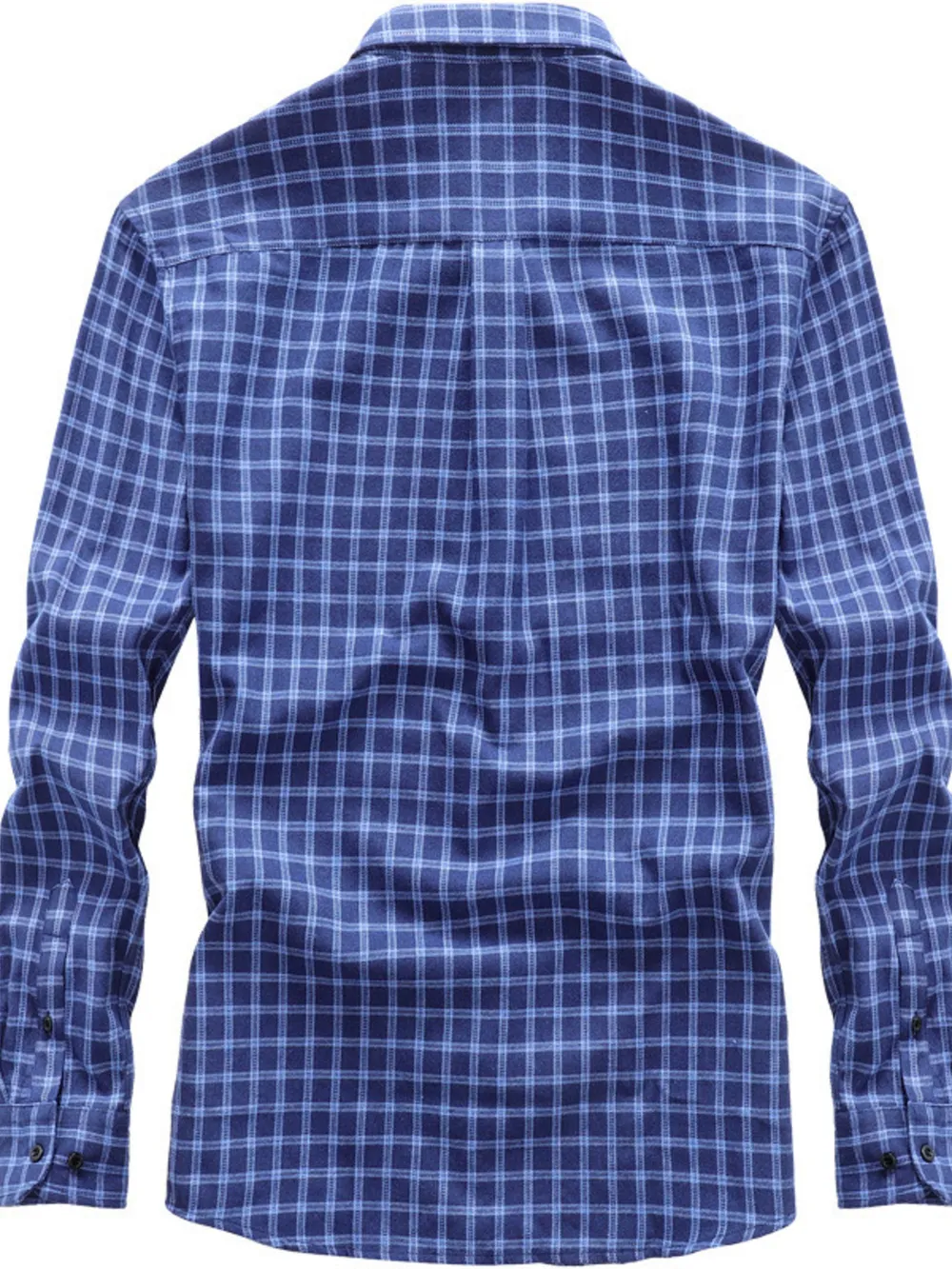 Men's Full Size Classic Plaid Button-Down Shirt Plus Size, image 3