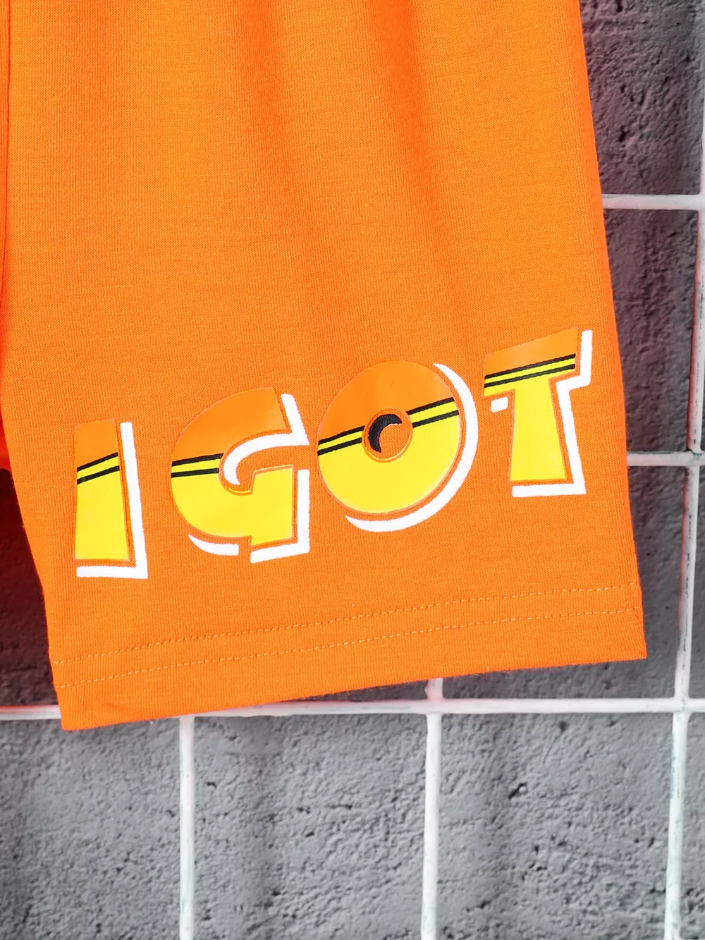 Children's Letter Graphic Short Sleeve Tee and Shorts Set, image 4