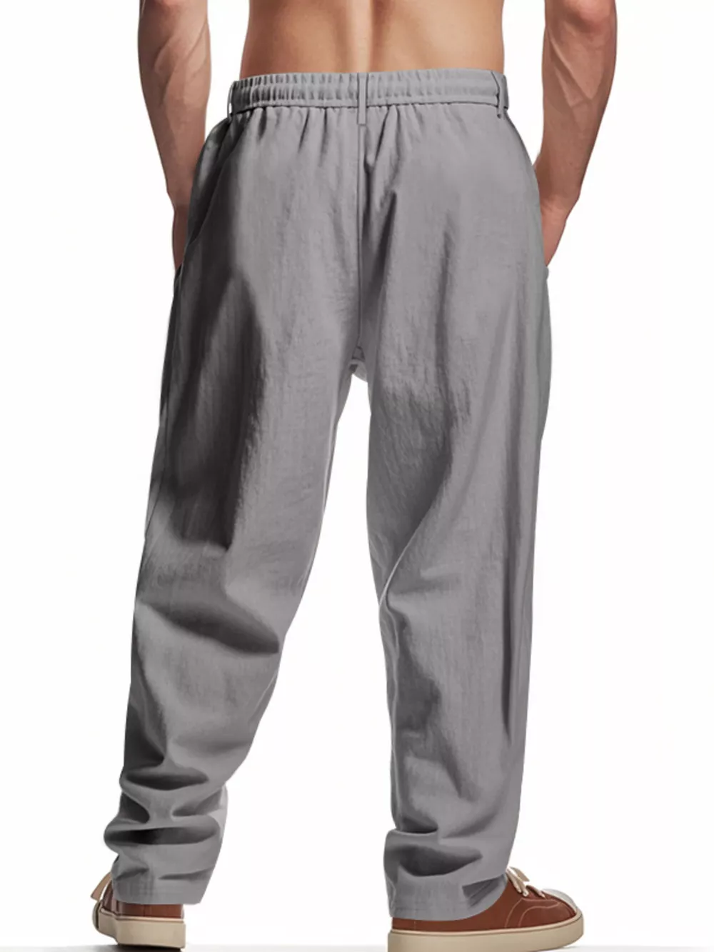 Men's Full Size Drawstring Loose Fit Pants Plus Size, image 5