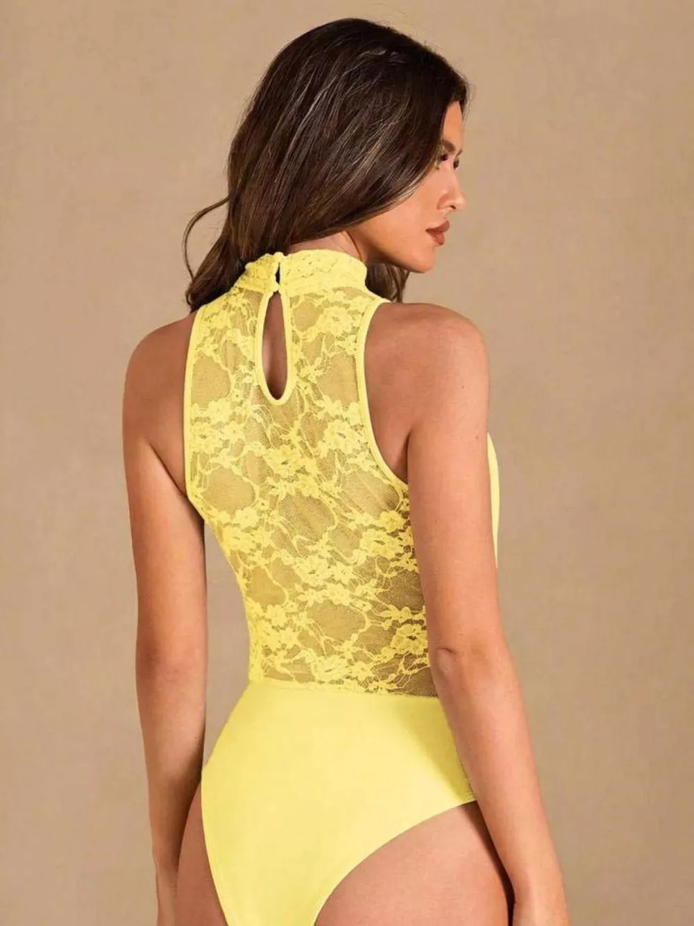 Lace Trim Sleeveless Bodysuit, image 22