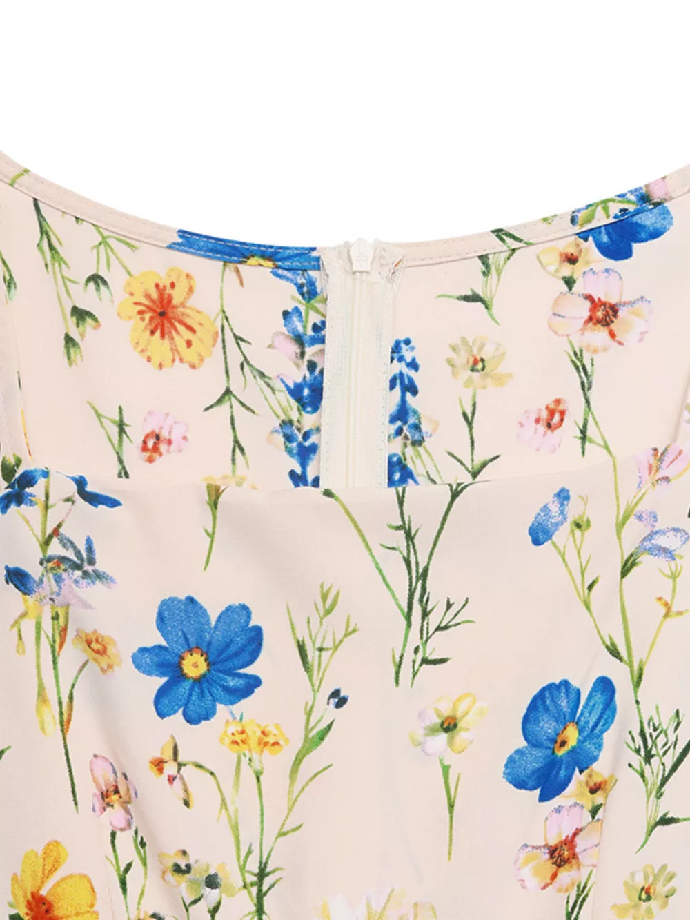 Floral Print Square Neck Casual Maxi Dress, image 8